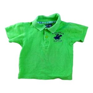 Beverly Hills Polo shirt, lime green, 24m